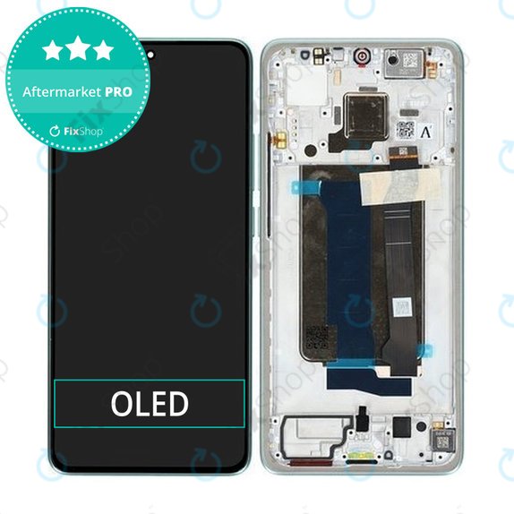 Schermo OLED per Xiaomi Poco X7 Pro 2412DPC0AG, Green, Vetro touch con cornice