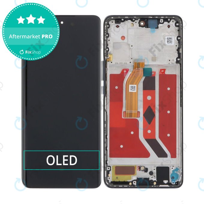 Schermo OLED per Honor Magic6 Lite, Midnight Black, Vetro touch con cornice