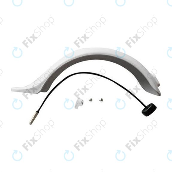 Parafango posteriore con luce e connettore per Xiaomi Mi Electric Scooter 1S, 2 M365, Pro, White