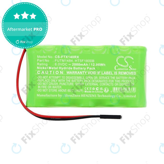 Batteria per Futaba 14SG, 4PKS, FUTM1484, Ni-MH, 2000mAh, 6V, HQ
