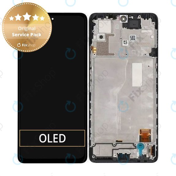 Schermo per Xiaomi Redmi Note 10 Pro, Vetro touch con cornice, Onyx Gray, 56000200K600, Genuine Service Pack