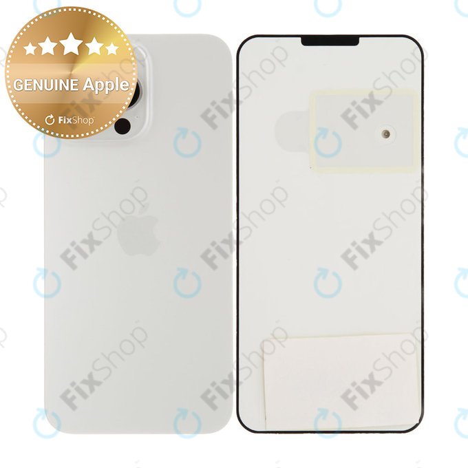 Vetro della scocca posteriore per iPhone 15 Pro Max, White Titanium, 661-36908 Genuine Apple