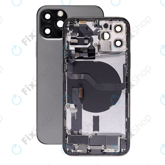 Scocca posteriore con piccoli componenti per iPhone 12 Pro, Graphite