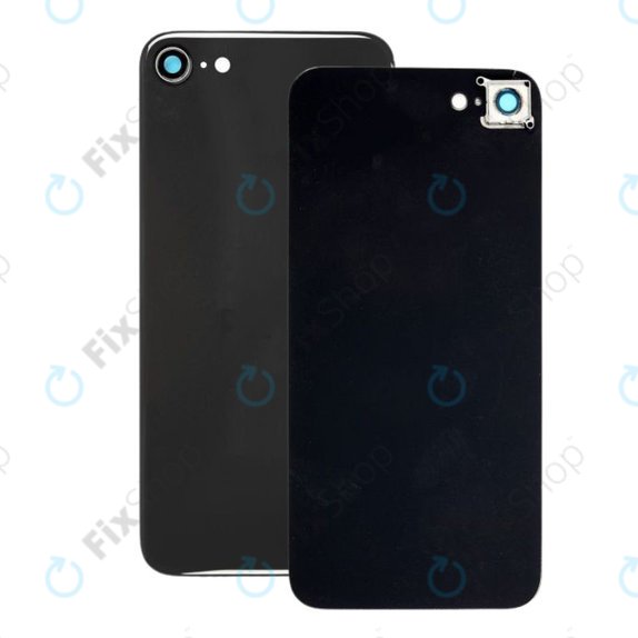 Vetro scocca posteriore e lente fotocamera per iPhone SE 2020, Black