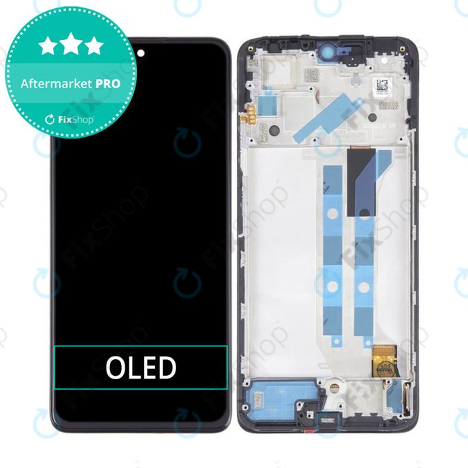 Schermo OLED per Xiaomi Redmi Note 12 Pro 4G 2209116AG, Vetro touch con cornice