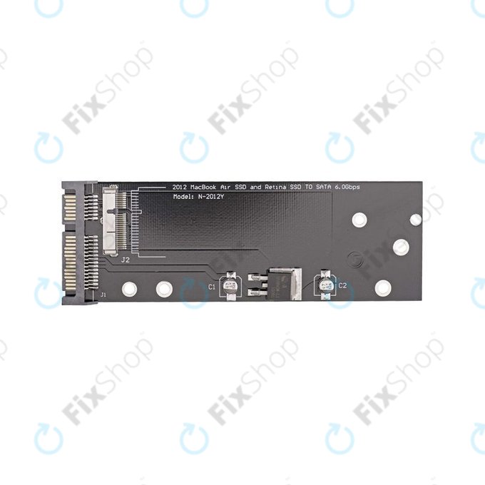 Adattatore SSD 2.5 SATA 3.0 per MacBook Air 11" A1465, 13" A1466, Pro 13" A1425, 15" A1398 (Mid 2012, Late 2012)
