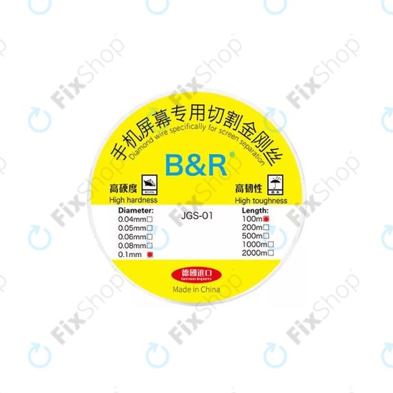 Filo dorato per separazione display LCD, 0,1 mm x 100 m