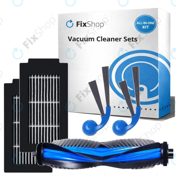 Set di ricambi per Ecovacs Deebot T30C Omni (1x spazzola principale, 2x filtro, 2x spazzola laterale)