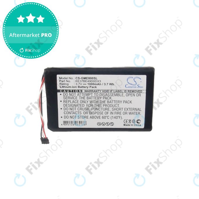 Batteria per Garmin Edge 800, 810, KE37BE49D0DX3, 1000mAh, HQ
