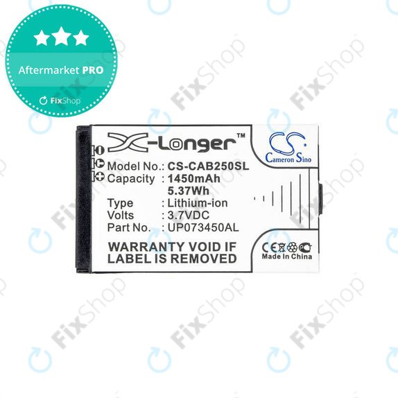 Batteria per Caterpillar CAT B25, UP073450AL, 1450mAh, HQ