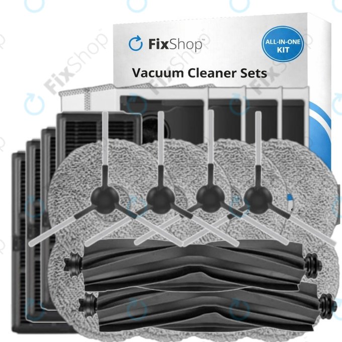 Set di ricambi per Dreame D20 Ultra (2x spazzola principale, 4x filtro, 4x spazzola laterale, 8x panno mop, 4x sacchetto polvere)