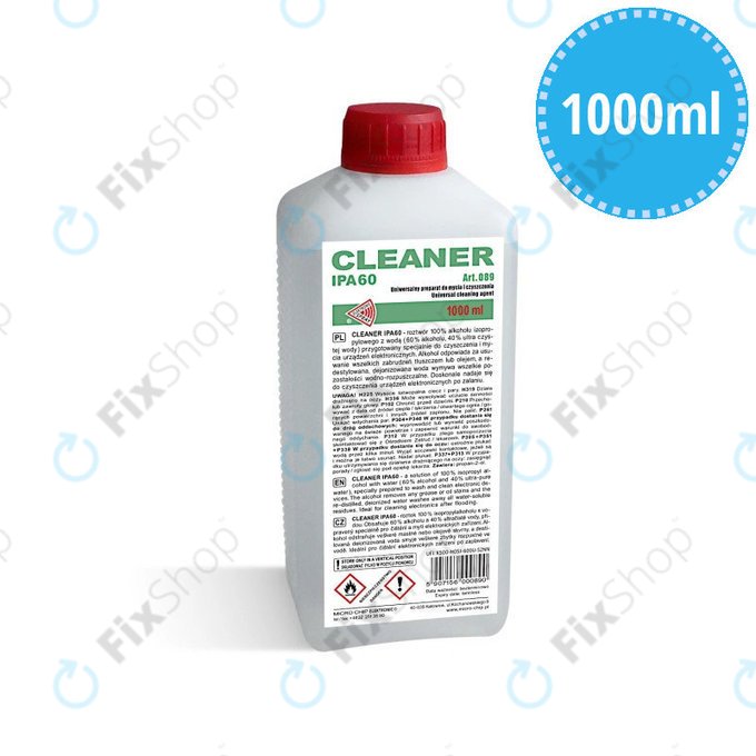 Alcool isopropilico 60%, 1000 ml, Cleanser IPA