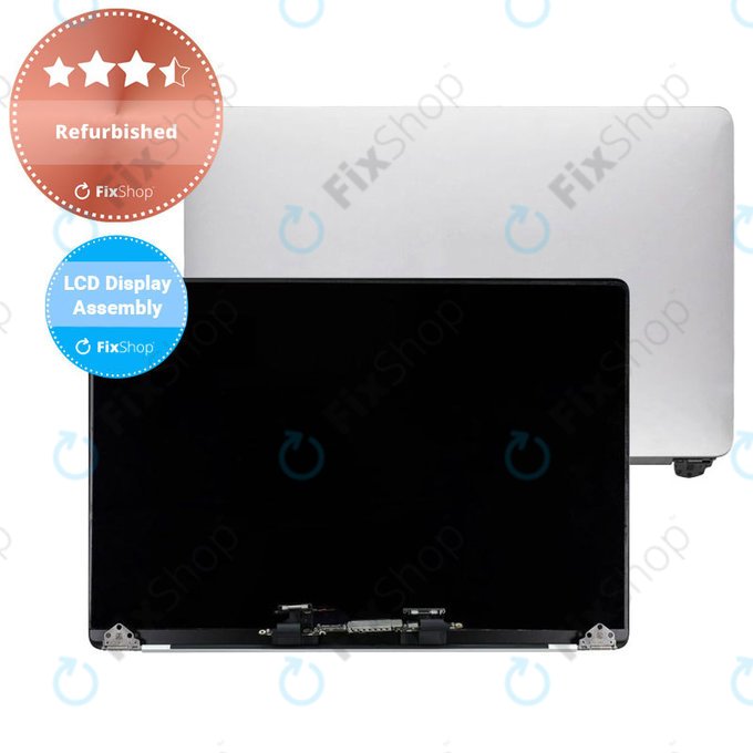 Schermo LCD per MacBook Pro 15" A1707 (Late 2016 - Mid 2017), Silver, Display, Vetro frontale, Scocca, Refurbished