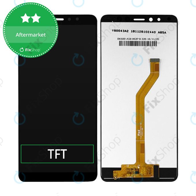 Schermo LCD per Lenovo K5 Pro, Black, Vetro touch senza cornice