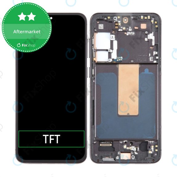 Schermo per Samsung Galaxy S23 Plus S916B, Vetro touch con cornice, Phantom Black