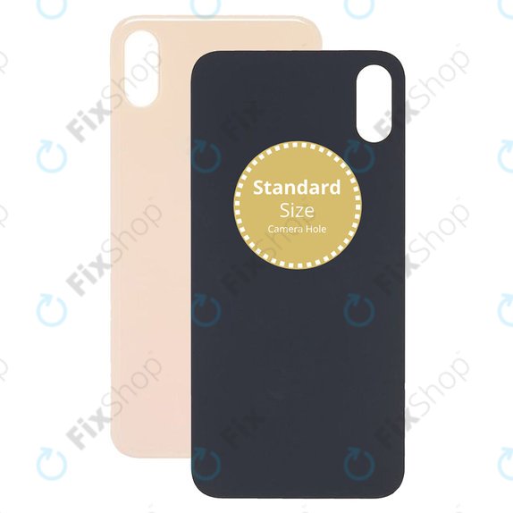 Vetro scocca posteriore per iPhone XS, Gold