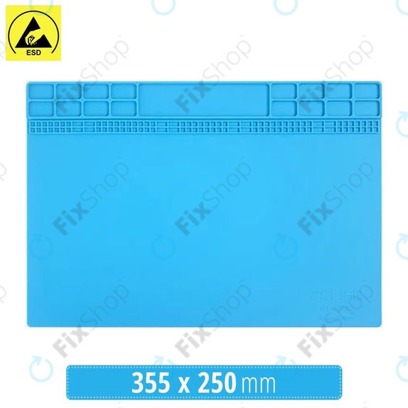 Tappetino in silicone antistatico ESD termoresistente 35.5 x 25cm, Relife RL-004A