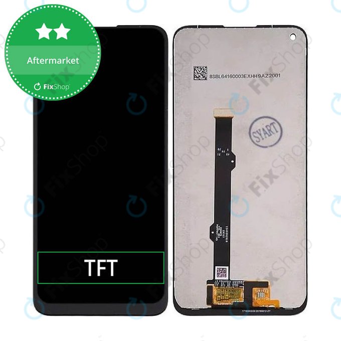 Schermo LCD per MotGoldla Moto G8 XT2045, Vetro touch senza cornice