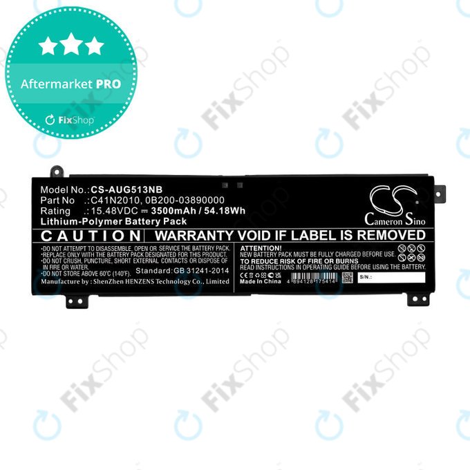 Batteria per Asus ROG Strix G15, G17, C41N2010, Li-Pol, 3500mAh, 15.48V, HQ