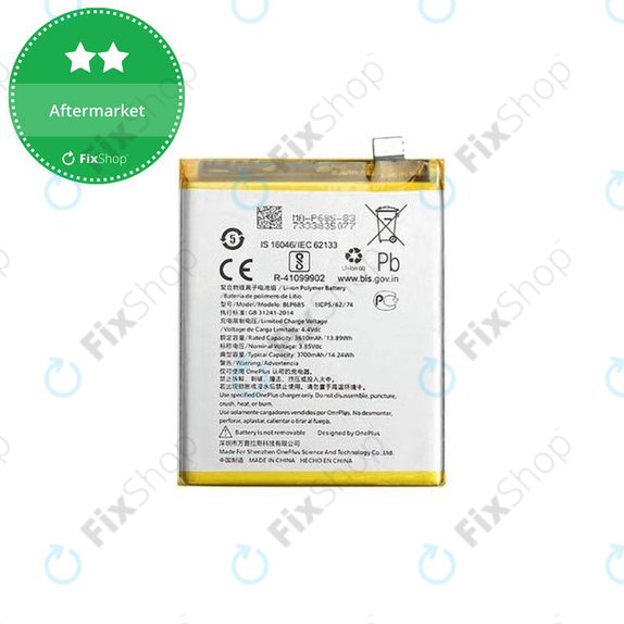 Batteria per OnePlus 6T, OnePlus 7, BLP685, 3700mAh