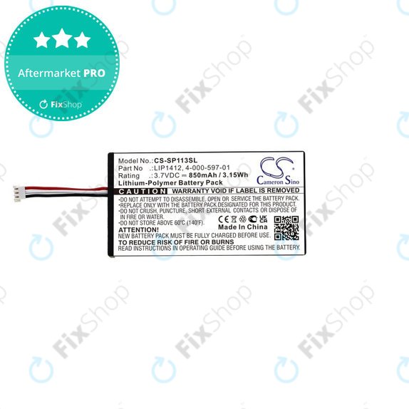Batteria per PSP, LIP1412, Li-Pol, 850mAh, 3.7V, HQ