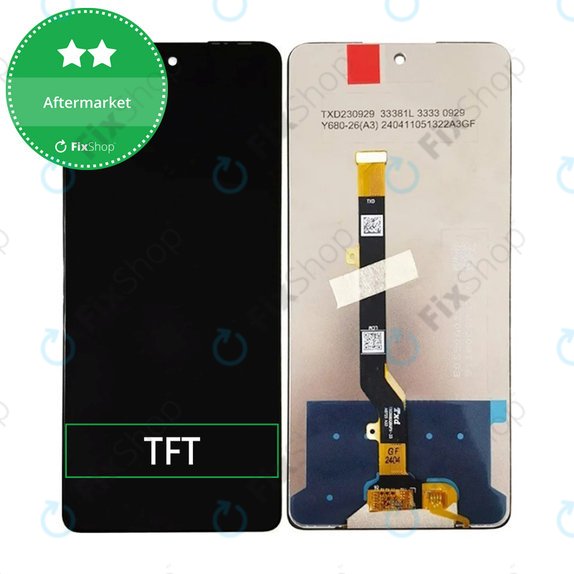 Schermo LCD per Tecno Spark 20 Pro, Vetro touch senza cornice