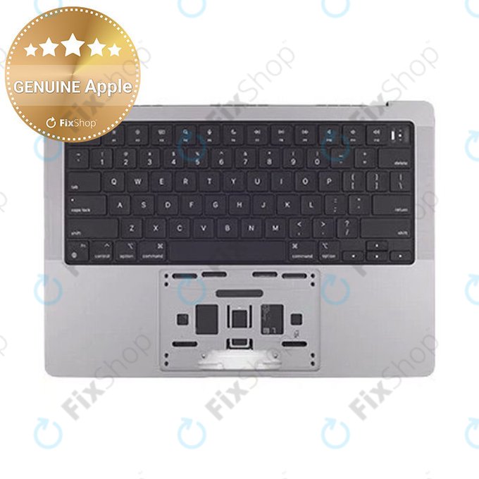Top case con tastiera US e batteria per MacBook Pro 14", A2442 (2021), A2779 (2023), Space Gray, 661-21972, Genuine Apple