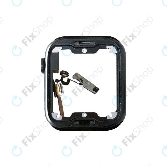 Scocca in alluminio con cGoldna, pulsante Home e microfono per Apple Watch 7 45mm, Midnight
