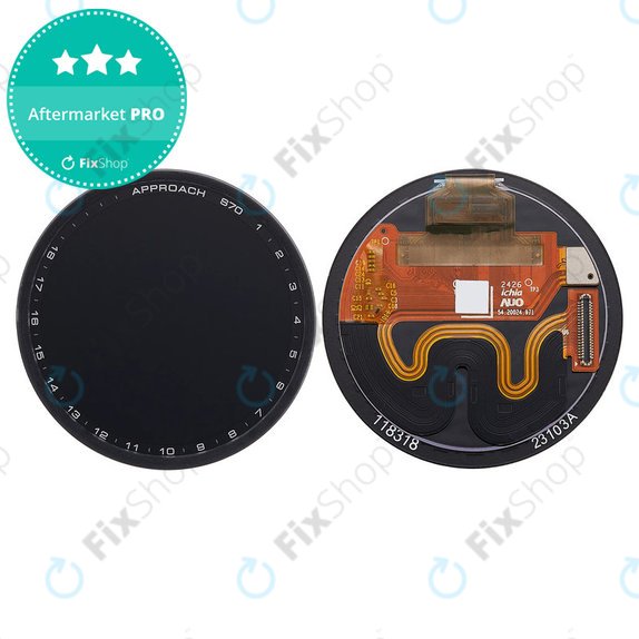Schermo OLED + vetro touch senza telaio (Black) per Garmin Approach S70 42mm