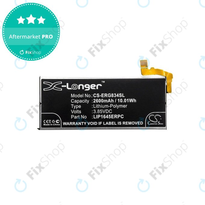 Batteria per Sony Xperia XZ1 G8341, 2600mAh, Li-Pol, 3.85 V, LIP1645ERPC, HQ