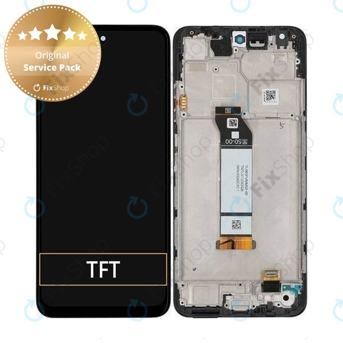 Schermo per Xiaomi Redmi Note 10 5G, Graphite Grey, Vetro touch con cornice, 5600020K1900, Genuine Service Pack