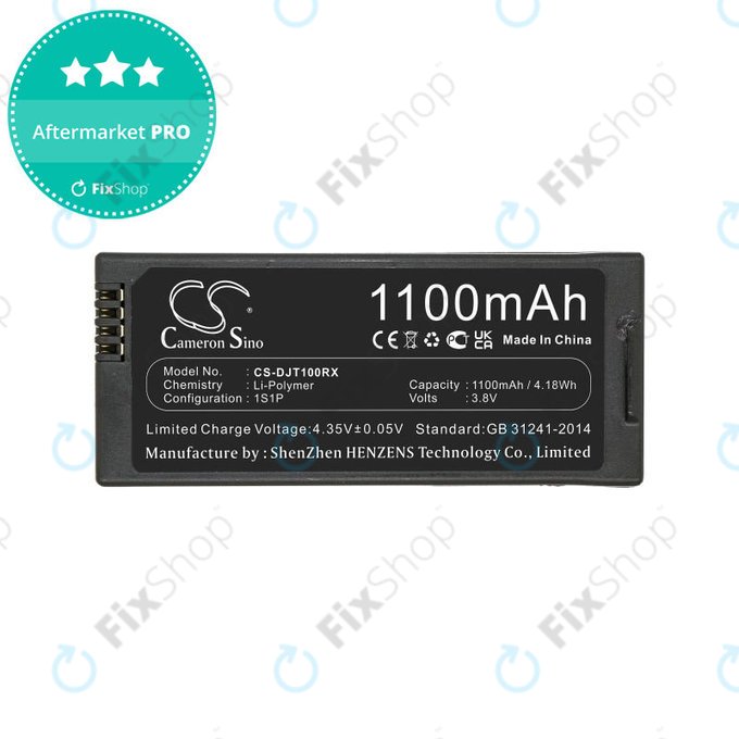 Batteria per DJI Tello, T01, Li-Pol, 1100mAh, 3.8V, HQ