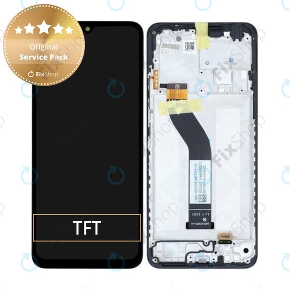 Schermo per Xiaomi Redmi 14C 4G, Vetro touch con cornice, 5600020C3NL00, Genuine Service Pack