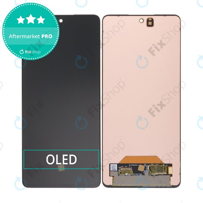 Schermo OLED per Samsung A73 5G A736, Vetro touch senza cornice