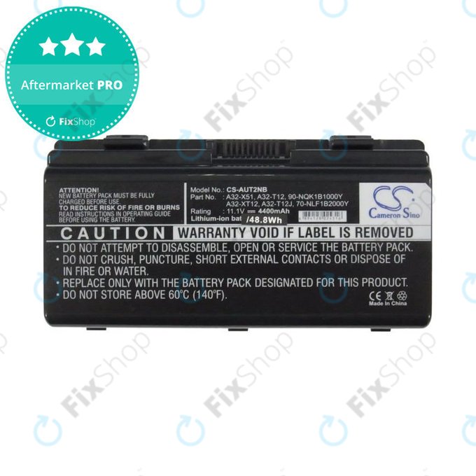 Batteria per Asus X51RL, T12Jg, T12C, X51L, A32-X51, Li-Ion, 4400mAh, 11.1V, HQ