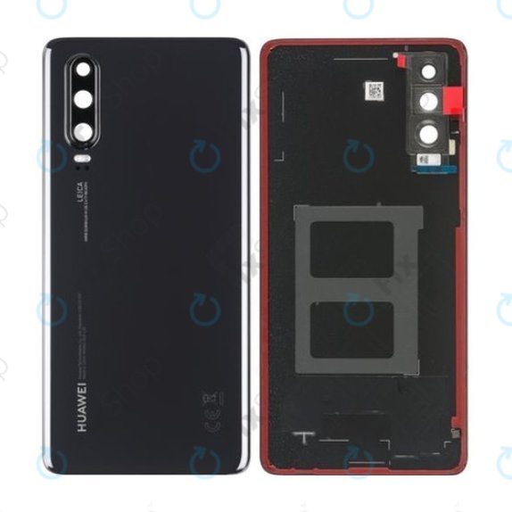 Cover batteria per Huawei P30, Black, 02352NMM, Genuine Service Pack