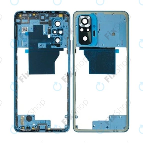 Telaio centrale per Xiaomi Redmi Note 10 Pro, Blu ghiaccio