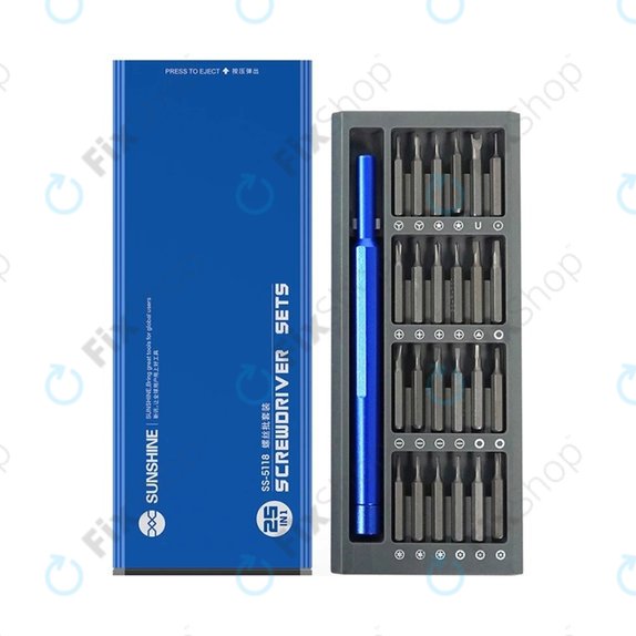 Set cacciavite di precisione e inserti 25 in 1, Sunshine SS-5118
