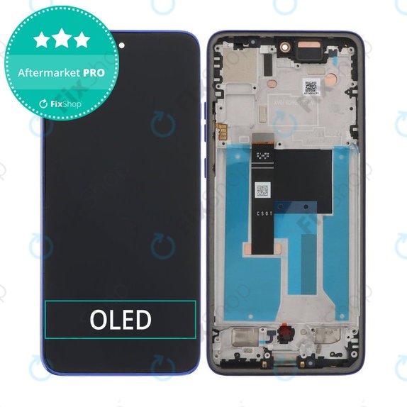 Schermo OLED per Motorola Edge 50 Neo, Nautical Blue, Vetro touch con cornice
