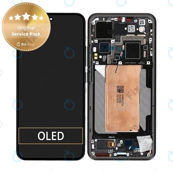 Schermo per Xiaomi 15 5G, Black, Vetro touch con cornice, 560061000O300, Genuine Service Pack