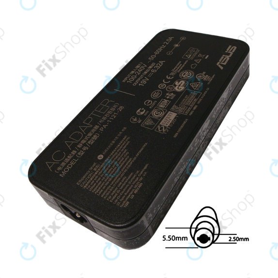 Adattatore di ricarica per Asus, 120W, 19V, B04G266006100, Genuine Service Pack