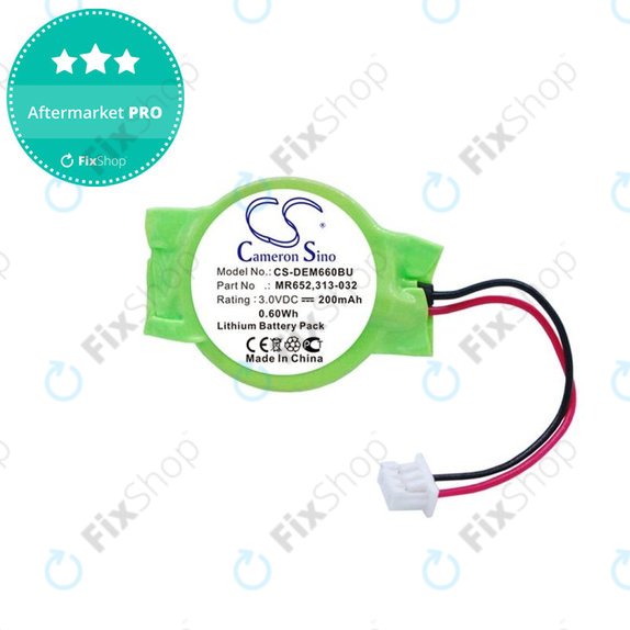Batteria di backup per Dell Latitude E6320, 077-A00, Lithium, 200mAh, 3V, HQ