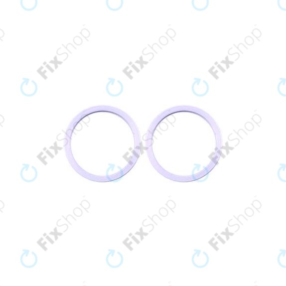 Frame lente fotocamera posteriore 2pcs per iPhone 11, 12, 12 Mini, Purple