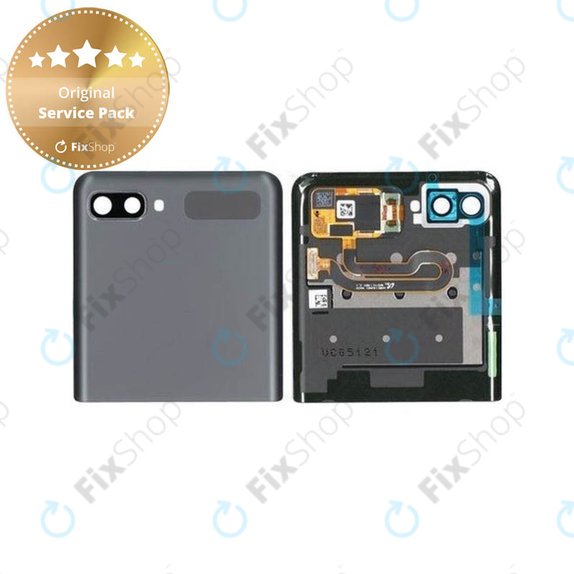 Schermo per Samsung Z Flip 5G F707B, Mystic Gray, Vetro touch con cornice, External, GH96-13806A, Genuine Service Pack