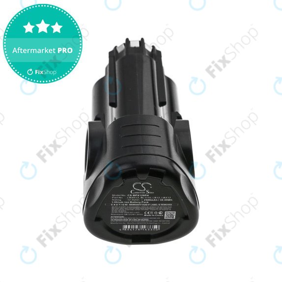 Batteria per Black & Decker EGBL108, BDCDMT112, LBXR12, BL1310, BL1510, LB12, Li-Ion, 2500mAh, 12V, HQ