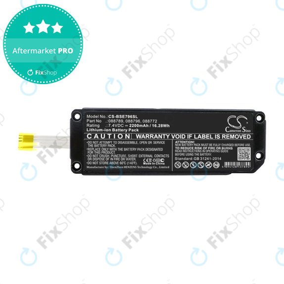 Batteria per Bose Soundlink Mini 2, 088789, Li-Ion, 2200mAh, 7.4V, HQ