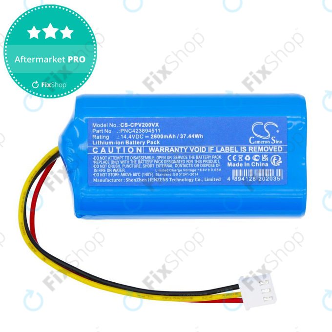 Batteria per ETA Nico 2219, PNC423894511, Li-Ion, 2600mAh, 14.4V, HQ