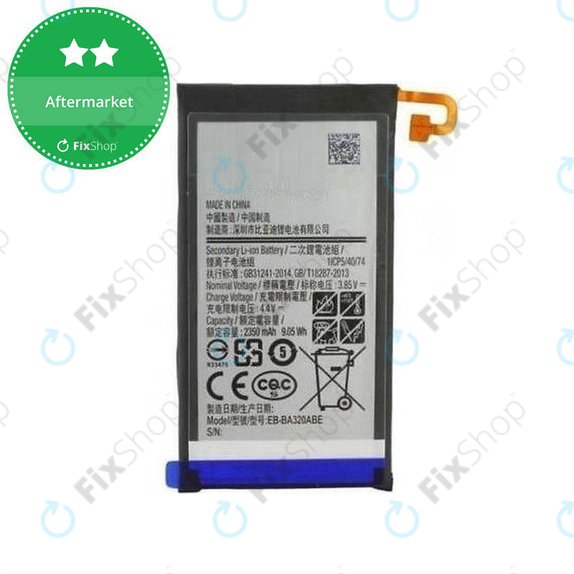 Batteria per Samsung A3 A320F (2017), BA320ABE, 2350mAh