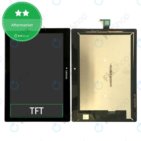 Schermo LCD per Lenovo TAB 2 A10-30 TB2-X30F, Black, Vetro touch senza cornice