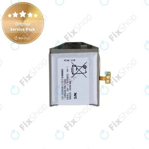 Batteria per Samsung Galaxy Watch 46mm R800, 472mAh, EB-BR800ABU, GH43-04855A, Genuine Service Pack